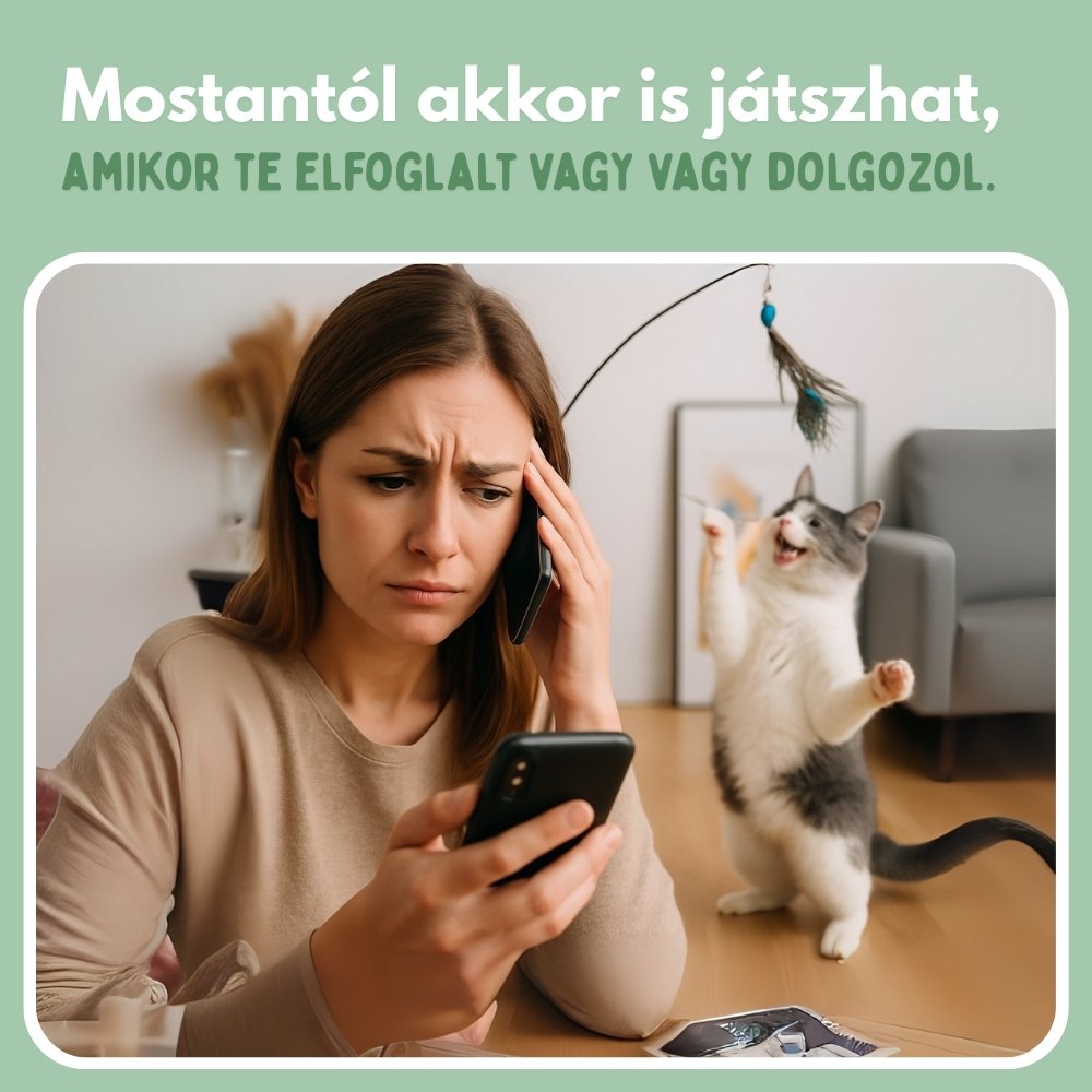 Veluna Interaktív Madár Játék Macskák Számára