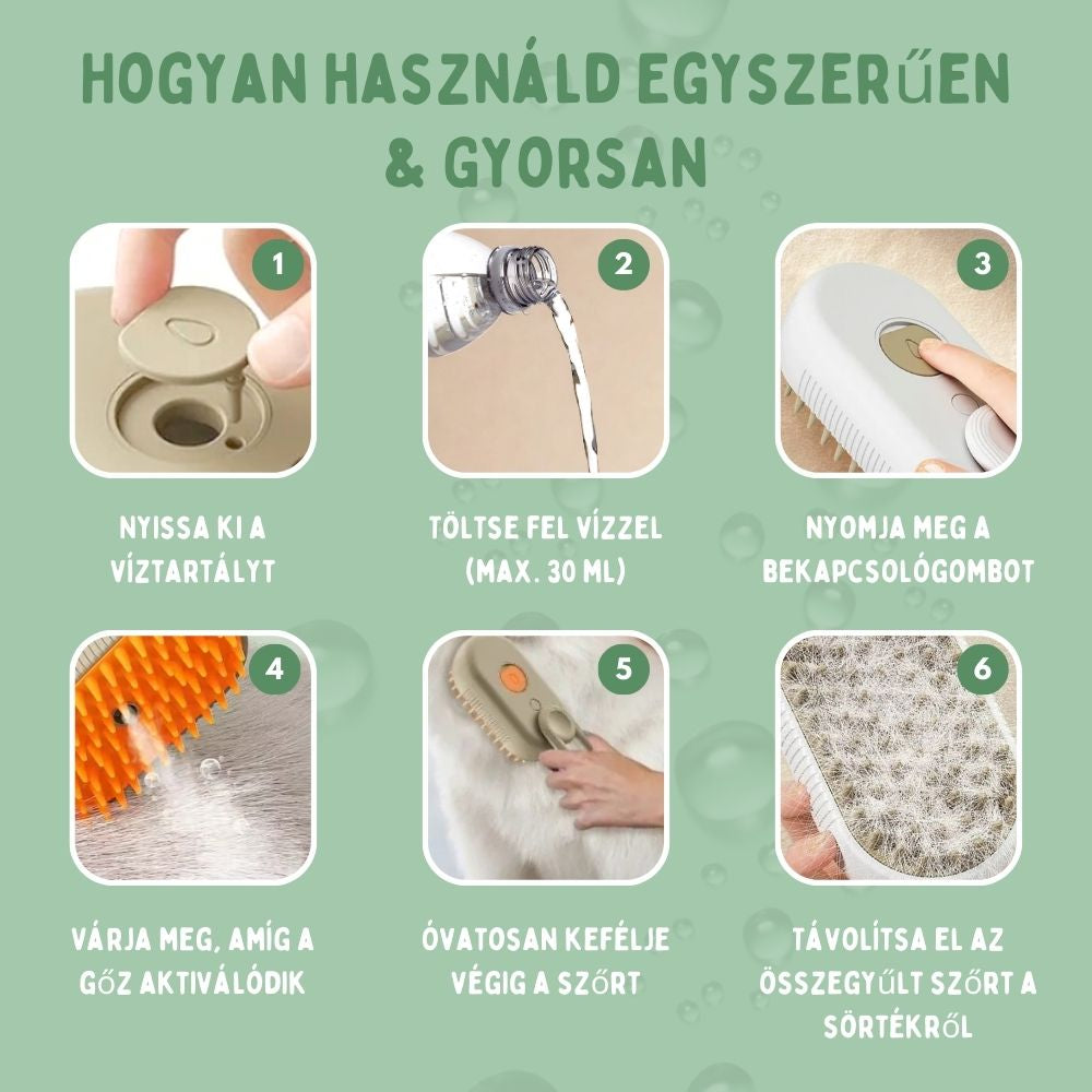 Veluna Steam Brush kutyáknak
